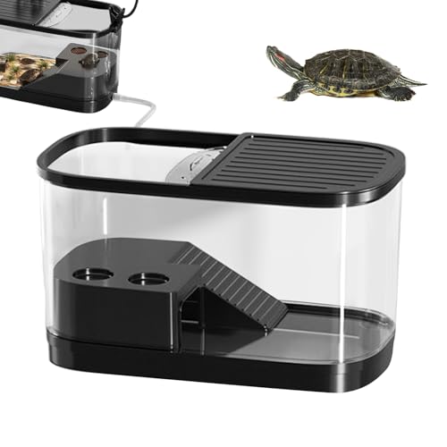 Schildkröten-Tank, Schildkröten-Aquarium mit Sonnenplattformen, verhindert das Entkommen von Haustier-Terrarium für Eidechsen, Geckos, Zucht, Schildkröten, Schlangen, Frösche, Indoor-Krabben Schildkröten-Tank, Schildkröten-Aquarium mit Sonnenplattformen, verhindert das Entkommen von Haustier-Terrarium für Eidechsen, Geckos, Zucht, Schildkröten, Schlangen, Frösche, Indoor-Krabben von Generisch