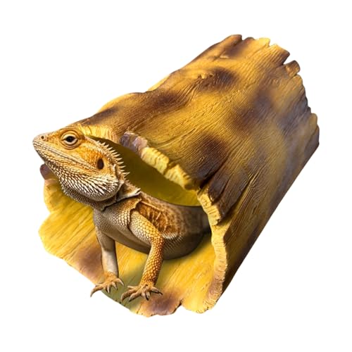 Schildkrötenhöhle – Terrarium-Baum-Textur, Bartdrachenhöhle – Sonnenbereich, Landschaft, Aquarium-Dekoration, Aquarium-Zubehör für den Innenbereich, nasse, trockene Krabben, Bartdrache von Generisch