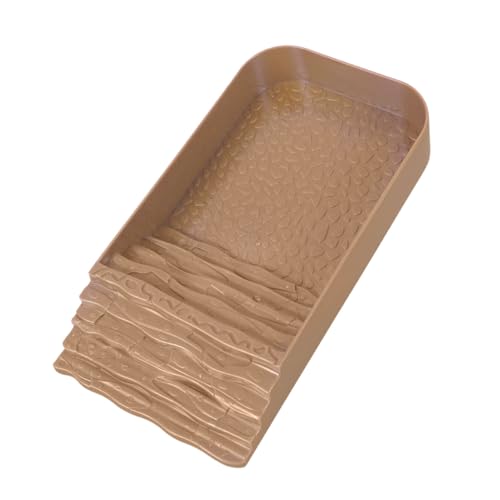 Schildkrötenpool | Leichte Wasserschale | Reptilienbadewanne Mit Rampe | Bol ABS 27x14x6,5 Cm Für Schildkröten Und Kleine Reptilien, Einfache Zugangsrampe, Sicherheit Und Komfort Für Haushaltsunterkün von Generisch