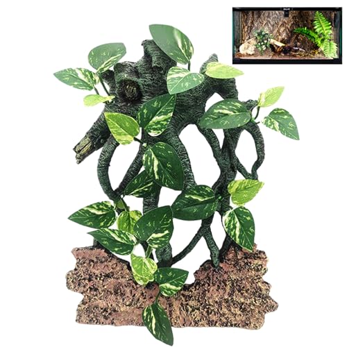 Schlangenkletterzweig - Reptilienbaum | Harz Eckzweig Für Terrarien | Anreicherungsklettern Spielzeug & Habitat Decor | Snake, & Bart Dragon Tank Accessoire Für Naturalistisches Setup von Generisch