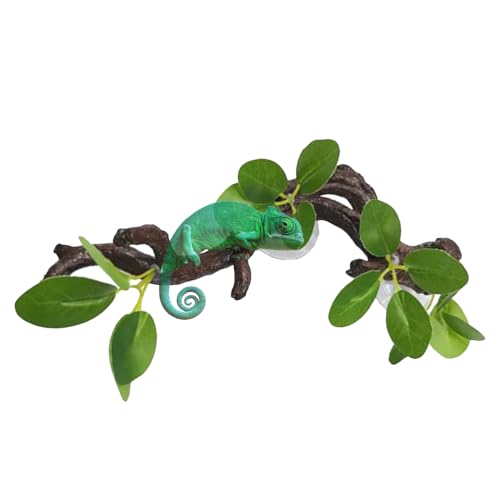 Schlangenkletterzweig - Reptilienbaum | Harz Eckzweig Für Terrarien | Anreicherungsklettern Spielzeug & Habitat Decor | Snake, & Bart Dragon Tank Accessoire Für Naturalistisches Setup von Generisch
