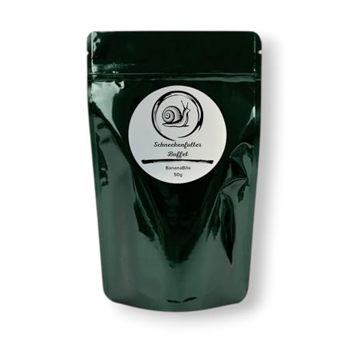 Schneckenfutter-Buffet BananaBite Achatschneckenfutter Bananengeschmack 50g/100g/200g Calciumcarbonat Eierschalenpulver Pulver Gehäuseaufbau Alleinfuttermittel für Schnecken (50g) von Generisch