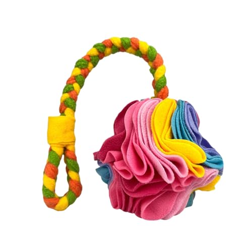 Schnüffelball für Hunde, weiches interaktives Spielzeug für Welpen, Unterhaltungsaktivität, waschbar, sicherer Haustier-Puzzle-Ball, Welpenspender, langsamer Futterspender Schnüffelball für Hunde, weiches interaktives Spielzeug für Welpen, Unterhaltungsaktivität, waschbar, sicherer Haustier-Puzzle-Ball, Welpenspender, langsamer Futterspender von Generisch