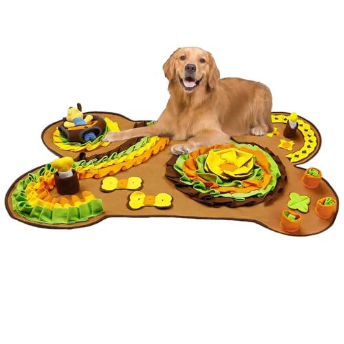 Schnüffelmatte für Hunde, interaktive Hundematte – Welpen-Graben Spaß, Futter-Puzzle-Spielzeug für Haustiere und Kaninchen von Generisch