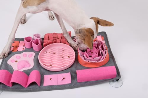 Generisch Schnüffelteppich Hund Groß – Schleckmatte abnehmbar – Intelligenzspielzeug zur Auslastung – Futterspiel gegen Langeweile von Generisch