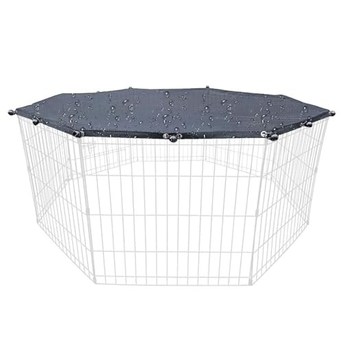 Schützende Hunde-Laufgitterabdeckung – Sonne, regenfest, Haustier-Laufstall, Polyester, Terrassenzaun, Sonnenschutz, Netzstoff, Welpen-Laufstall, Sonnenschutz, regenfest, waschbarer Sonnenschutz für Schützende Hunde-Laufgitterabdeckung – Sonne, regenfest, Haustier-Laufstall, Polyester, Terrassenzaun, Sonnenschutz, Netzstoff, Welpen-Laufstall, Sonnenschutz, regenfest, waschbarer Sonnenschutz für von Generisch