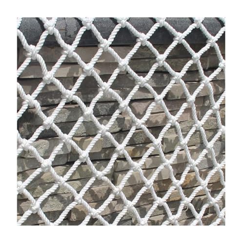 Schutznetz, Sicherheitsnetz, abnehmbar, Spielplatz, Sicherheitsnetz, Außenbereich, Balkon, Dekoration, schützendes Katzennetz, Treppengeländer, Fallschutz, Hanfseilzaun (2 x 4 m) von Generisch