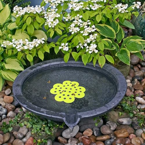 Schwimmende Insel Bewässerungsstation Verwendung für Garten Waterer und Schmetterling Wasserstationen Outdoor-Garten-Dekor Bestäuber Vielseitige Biene Tränke Station Fütterung 5,9 Zoll ﻿ von Generisch