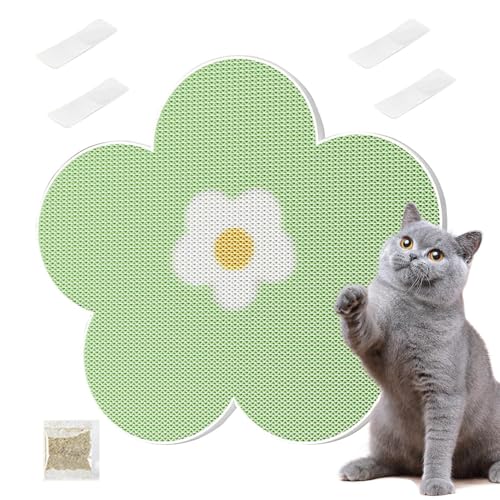 Scratching Pads, Kitten Floor Scratcher Mat, Flower Shape Pet Scratcher, Sturdy Furniture Protector, Anti-Slip Cat Activity Pad for Home Living Room Use, 15.75x15.75x0.79 inches von Generisch