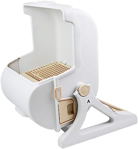Selbstreinigende automatische Katzentoilette mit großem rosa Sieb - Katzentoilette für große Katzen, leicht zu reinigen, Geruchskontrolle, freihändige Bedienung Selbstreinigende automatische Katzentoilette mit großem rosa Sieb - Katzentoilette für große Katzen, leicht zu reinigen, Geruchskontrolle, freihändige Bedienung von Generisch