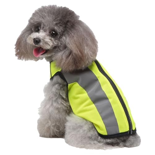 Sicherheitsweste für Hunde | Hi-Vis Hundejacke mit Thermofutter | Reflektierende Weste Pet Night Safety Kleidung Leuchtjacke für von Generisch