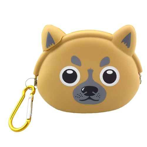 Silikon-Leckerli-Tasche für Hundetraining, Leckerli-Behälter, Silikon-Leckerli-Tasche mit Karabiner, tragbarer Trainingsbehälter, sichere Leckerli-Tasche, Welpen-Snack-Tasche von Generisch