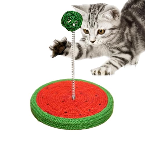 Sisal-Katzenspielzeug – Spielzeug für Katzen, niedliches Kratzbrett, niedliches Federball-Kratzbrett, Boden-Greifpolster, Möbelschutz für Wand, Couch, Teppiche, Sofas Sisal-Katzenspielzeug – Spielzeug für Katzen, niedliches Kratzbrett, niedliches Federball-Kratzbrett, Boden-Greifpolster, Möbelschutz für Wand, Couch, Teppiche, Sofas von Generisch