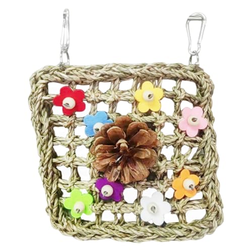 Sittich Spielzeug | Bunte Natürliche Vogelkäfig Spielzeuge - Kleintier Zubehör Für Spielplatz, Klettern, Futtersuche Im Innenkäfig, Außenvoliere Und Zuhause von Generisch