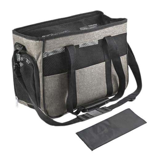 Small Pet Carrying Bag – Fabric Sling Shoulder Carrier, Travel Tote | Lightweight Breathable Organizer with Pockets, Flexible Safety Transport for Holiday Road Trip Camping Picnic Walking Outdoors von Generisch