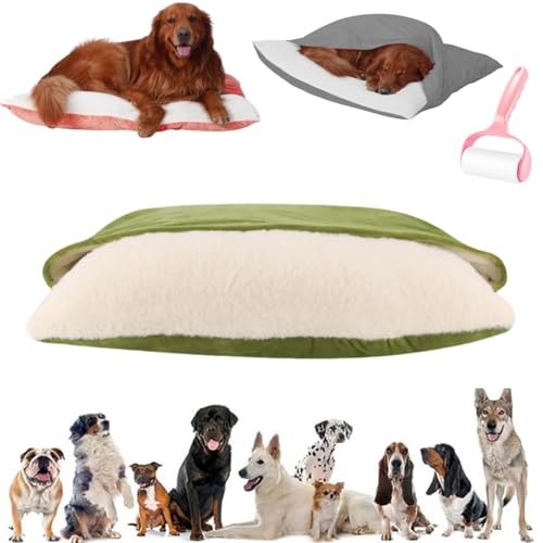 Snoozie Snuggle Burrow Dog Bed,Removable Washable Burrow Pet Bed,Comfort Covered Puppy Tent Beds,Semi Enclosed Anti Slip Indoor Plush Dogs Nest von Generisch