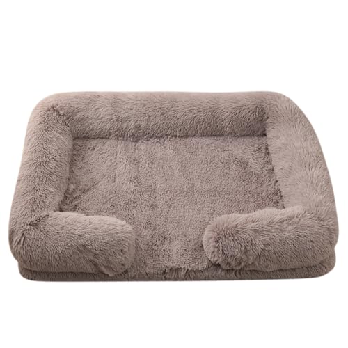 Sofa Haustierbett, warme Couch für Hunde und Katzen, mit waschbarem Bezug und rutschfester Unterseite, große Größe, perfekt für Komfort und Unterstützung von Generisch