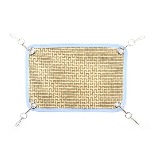 Sommer-Hängematte für Hamster, hängendes Nest, Süßholz, gewebt, weich und bequem (S 15 - 20 cm) von Generisch