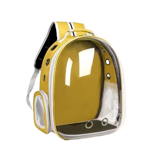 Space Capsule Transparente Katzentasche, atmungsaktiv, Schultertasche, tragbarer Rucksack, Gelb Space Capsule Transparente Katzentasche, atmungsaktiv, Schultertasche, tragbarer Rucksack, Gelb von Generisch