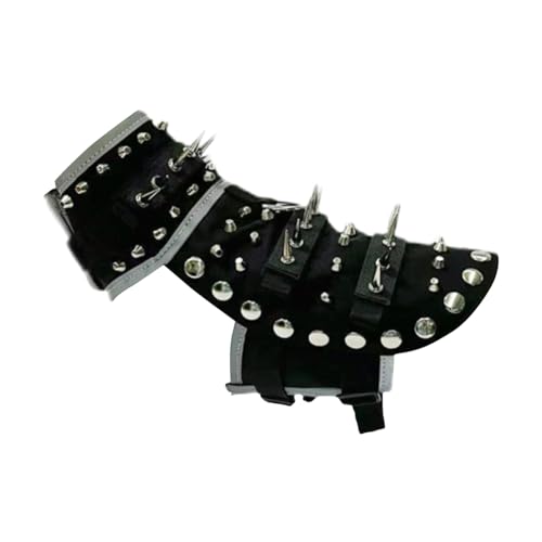 Spiked Dog Vest - Schutzhundkabelbaum mit Spikes, Anti -Coyote -Hundejacke im Freien | Kleidung Welpe Weste Spike, wasserdichte Spike -Weste geeignet für kleine mittelgroße große Hunde stilvoller Outd von Generisch