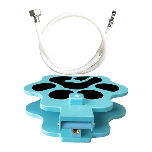 Springbrunnen - Step On Hund Wasserbrunnen | Haustier Wasserspender | Haustier Bewässerung, Sprinkler Spielzeug mit Schlauch für Zwinger Box Camping Park Heißes Outdoor von Generisch
