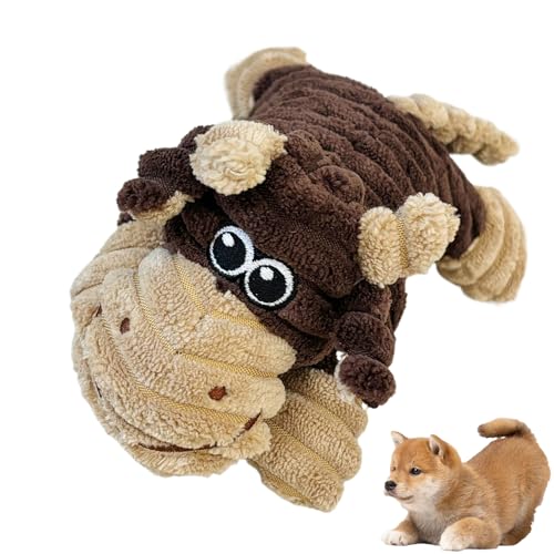 Squeaky Dog Toys, Pet Teeth Cleaning Toys, Plush Durable Puppy Chewing Supplies, Interactive Training and Playing Tool, Safe Material, Perfect for Home, Yard, and Outdoor Fun, 19x15x5cm von Generisch