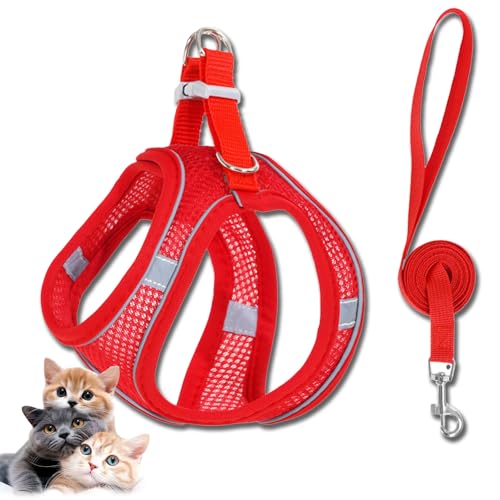 Stimuli Cat Harness Design for Outdoor Cats,Stimuli Cat Explorer Harness,Stimulicat Harness Adjustable Soft Mesh Vest with Reflective Safety Strips,Allowing Cats to Safe and Stress-Free (C) von Generisch