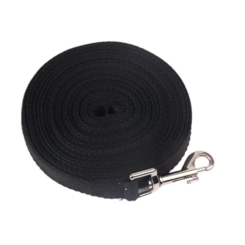 Strapazierfähige Trainingsleine aus Nylon, 1,5 m, 1,8 m, 3 m, 4,5 m, 6 m, 10 m, Schwarz, 10 m von Generisch