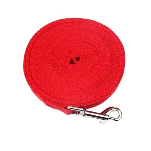 Strapazierfähige Trainingsleine aus Nylon, 1,5 m, 1,8 m, 3 m, 4,5 m, 6 m, 10 m (rot, 1,5 m) von Generisch