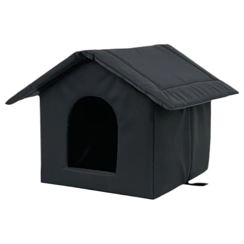 Streunende Katzen-Unterschlupf - Wasserdichtes Haustierhaus für den Außenbereich, wetterfeste Hundehütte | Isoliertes Schlafhaus für Kleintiere | Langlebige Unterstände F0r Balkon Hinterhof Garten | von Generisch