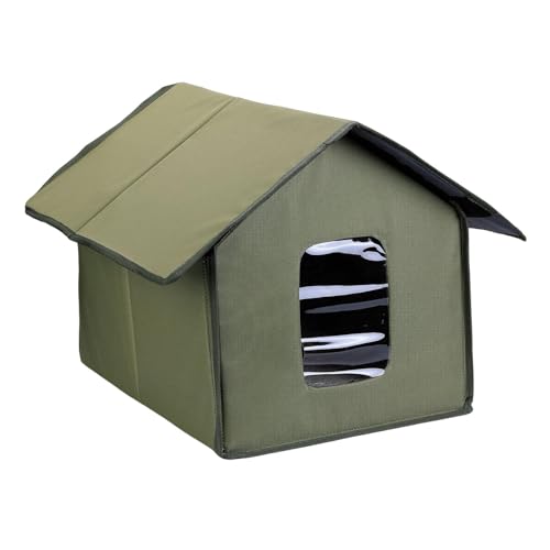 Streunender Katzenhaus,Oxford-Tuch Wasserdichtes Katzenhaus,Winddichtes Haustierhaus, Outdoor Wetterfeste Katzenhöhle, Isoliertes Feeral Katzenhaus, Kleine Hundehütte Innen, Katzenbetten für Hunde Streunender Katzenhaus,Oxford-Tuch Wasserdichtes Katzenhaus,Winddichtes Haustierhaus, Outdoor Wetterfeste Katzenhöhle, Isoliertes Feeral Katzenhaus, Kleine Hundehütte Innen, Katzenbetten für Hunde von Generisch