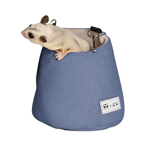 Sugar Glider Betttasche | Hängematten-Zuckergleitkäfig | Schlafsack, warmes Nestbett | gemütlicher Schlafsack für Zuckergleiter, Käfigzubehör und Kleintier-Schlafsäcke von Generisch