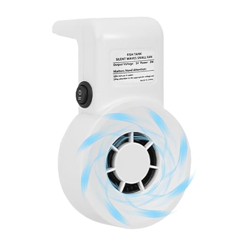 Tankkühlungslüfter - Aquariumkühlungslüfter | Aquarium Chiller Wasserkühler | USB-betriebene Zweigang-Tankkühler für Süßwasser- und Salzwassertanks-Ruhebetrieb, ideal für - und Korallenpflege von Generisch