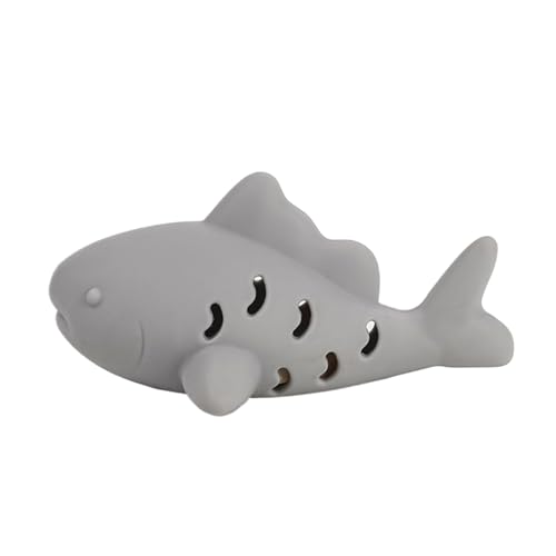 Tatspenser Spielzeug - Cat Treat Spender Toy | Cat Feeder Toy | 12x7.7x5.6 cm Haifischformkauen -Feeder für Innenkatzen | Interaktiver Spaß beim Futtermittel für, Langeweile, und Jagdspie von Generisch