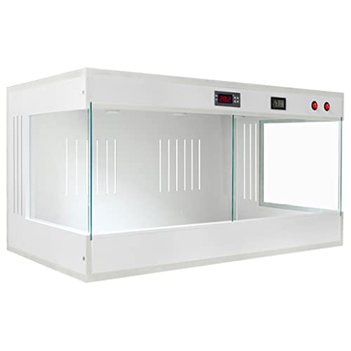 Terrarium aus Glas für Eidechsenschlange – hält den Lebensraum für Schildkröten warm – transparente Futterbox für Haustiere von Generisch