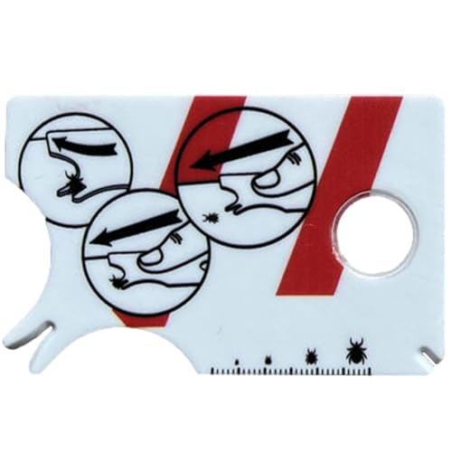 Tick Remover Card, Tick Card, Ermöglicht Eine Einfache Entfernung Von Zecken, Tragbares Zeckenentferner Mit Lupe, Für Sportliebhaber, Reisende, Haustiere von Generisch