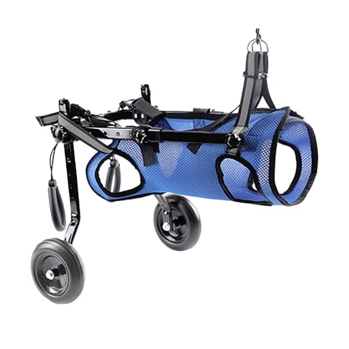 Tierbedarf Hund 2 Räder Hunderollstuhl für Hinterbeine Räder Hunderollstuhl für Hinterbeine (I, One Size) von Generisch