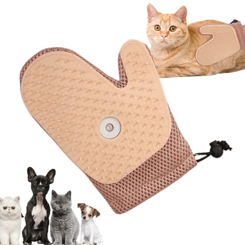 Tierhaarentferner, elektrostatische Handschuhe, Pflegewerkzeug für Katzen, zum Entfernen von Haaren, Badreinigungsschlauch, Couch-Kleidung von Generisch