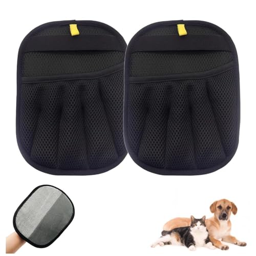 Tierhaarentfernungshandschuh für Katzen & Hunde, Fellpflege Handschuhe Fell Magnet handschuh, 2025 Upgrade Effiziente Pflegehandschuhe Für Verwendet Reinigung Haarentfernung und Schönheitszwecke Tierhaarentfernungshandschuh für Katzen & Hunde, Fellpflege Handschuhe Fell Magnet handschuh, 2025 Upgrade Effiziente Pflegehandschuhe Für Verwendet Reinigung Haarentfernung und Schönheitszwecke von Generisch