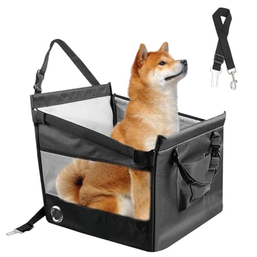 Tierwagensitz, Autositz für Hunde,Autohund -Rest -Bett | Atmungsaktives Auto -Rucksack -Welpenbett, multifunktionale wasserdichte Booster -Autositz für Kätzchen von Generisch