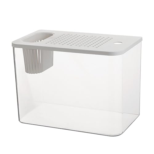 Tisch-Aquarium, Betta Aquarium | Transparente Schildkrötenbecken-Aquarium-Fischschalen | Kleine Aquarien, dekorativer kompakter Tank für die Schildkrötenzucht, kleine Fische Tisch-Aquarium, Betta Aquarium | Transparente Schildkrötenbecken-Aquarium-Fischschalen | Kleine Aquarien, dekorativer kompakter Tank für die Schildkrötenzucht, kleine Fische von Generisch