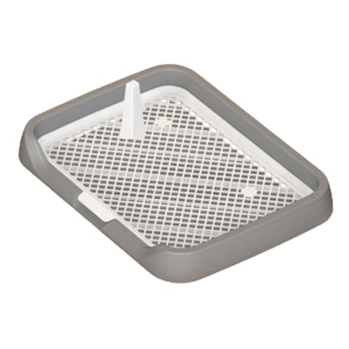 Töpfchen für den Innenbereich – ABS-Netzgitter, Töpfchenhalter, abnehmbare Säule, leicht zu reinigen, flaches Urinierpad, wiederverwendbares Hunde-Toiletten-Trainingsprodukt, Welpen, kleine von Generisch