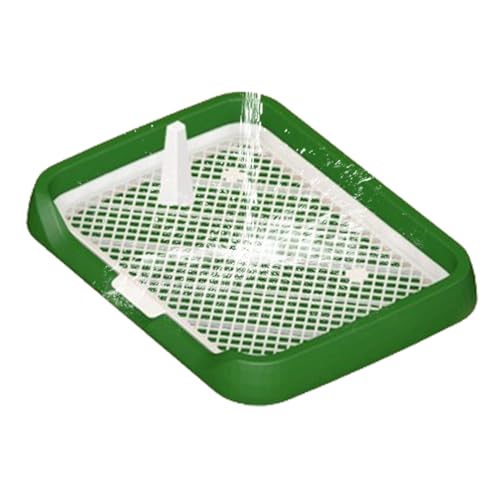 Töpfchen für den Innenbereich | Netzgitter Toilette | flache Töpfchenablage aus Netzgitter | Tablett Urinierpad Hundetoilette, einfache Reinigung, Haustier-Töpfchenzubehör mit abnehmbarer Säule, Setup Töpfchen für den Innenbereich | Netzgitter Toilette | flache Töpfchenablage aus Netzgitter | Tablett Urinierpad Hundetoilette, einfache Reinigung, Haustier-Töpfchenzubehör mit abnehmbarer Säule, Setup von Generisch