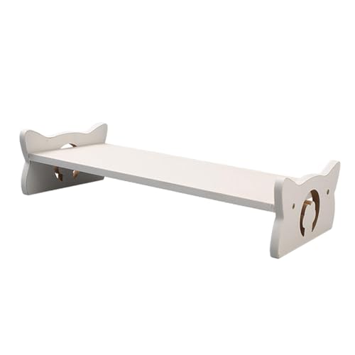 Tools Erhöhter Futternapf, Ständer für Hunde, nicht im Lieferumfang enthalten, stabil, für Katzen, Hunde, Holz, erhöhter Wassernapf, Ständer, Tierfutter, Futterspender, Halter, Weiß von Generisch