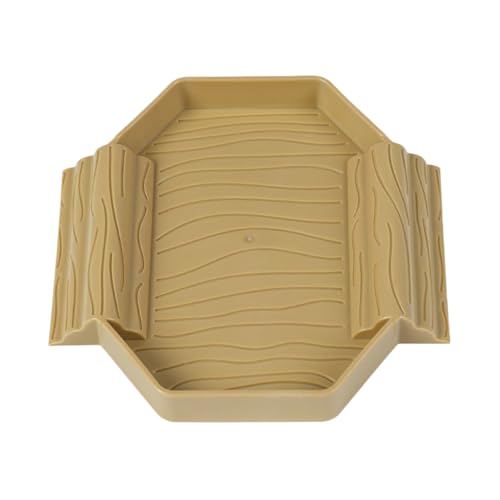 Tortoise Water Dish, Small Reptile Bath Tub, 5.87x5.71x0.79in, Feeding and Bathing Bowl, Stain-Resistant, Easy to Clean Surfaces, Ideal for Snake, Tortoise, Tank, Brown/Beige Yellow Tortoise Water Dish, Small Reptile Bath Tub, 5.87x5.71x0.79in, Feeding and Bathing Bowl, Stain-Resistant, Easy to Clean Surfaces, Ideal for Snake, Tortoise, Tank, Brown/Beige Yellow von Generisch