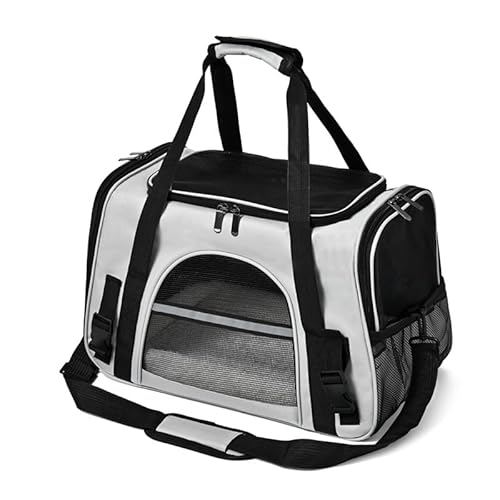 Tragbare, faltbare atmungsaktive Haustier-Tragetasche, Schultertasche, schräge Spannweite, transparent, belüftete Box, Oxford-Gewebe, leicht, leicht zu reinigen, Reisen, vielseitig für Katzen und Tragbare, faltbare atmungsaktive Haustier-Tragetasche, Schultertasche, schräge Spannweite, transparent, belüftete Box, Oxford-Gewebe, leicht, leicht zu reinigen, Reisen, vielseitig für Katzen und von Generisch