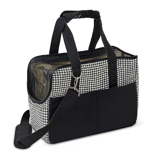 Tragbare Hundetragetasche für Reisen - Tote Handtasche mit 2 Vordertaschen, integrierter Sicherheitsleine, Abnehmbares Kissen - Ideale Katzentransportbox zum Wandern und Camping Tragbare Hundetragetasche für Reisen - Tote Handtasche mit 2 Vordertaschen, integrierter Sicherheitsleine, Abnehmbares Kissen - Ideale Katzentransportbox zum Wandern und Camping von Generisch