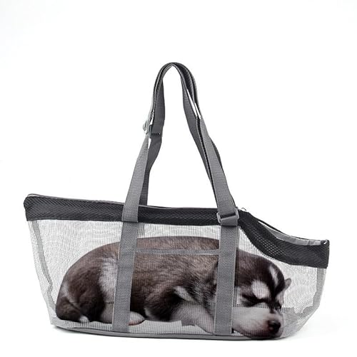 Tragbare Tragetasche für Haustiere, Outdoor-Schultertasche, Panorama, sichtbar, atmungsaktiv, große Kapazität, Netzgewebe, faltbar, BPA-frei, für Hunde, Katzen, Kaninchen, Eichhörnchen, Hühner, Enten von Generisch