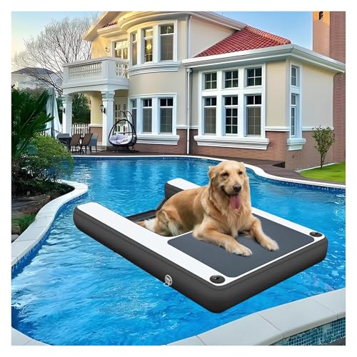Tragbare rutschfeste Hunde-Poolleiter mit 3D-Stufen, schwimmende Rampe für sicheren Wasseraustritt, unterstützt bis zu 105 kg Tragbare rutschfeste Hunde-Poolleiter mit 3D-Stufen, schwimmende Rampe für sicheren Wasseraustritt, unterstützt bis zu 105 kg von Generisch