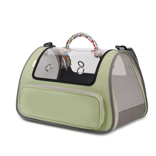 Tragbare tragbare diagonale Spanne große Kapazität belüftet atmungsaktive Belastungsbeständiger Hund und Hund super Große Haustiertasche (grün) von Generisch